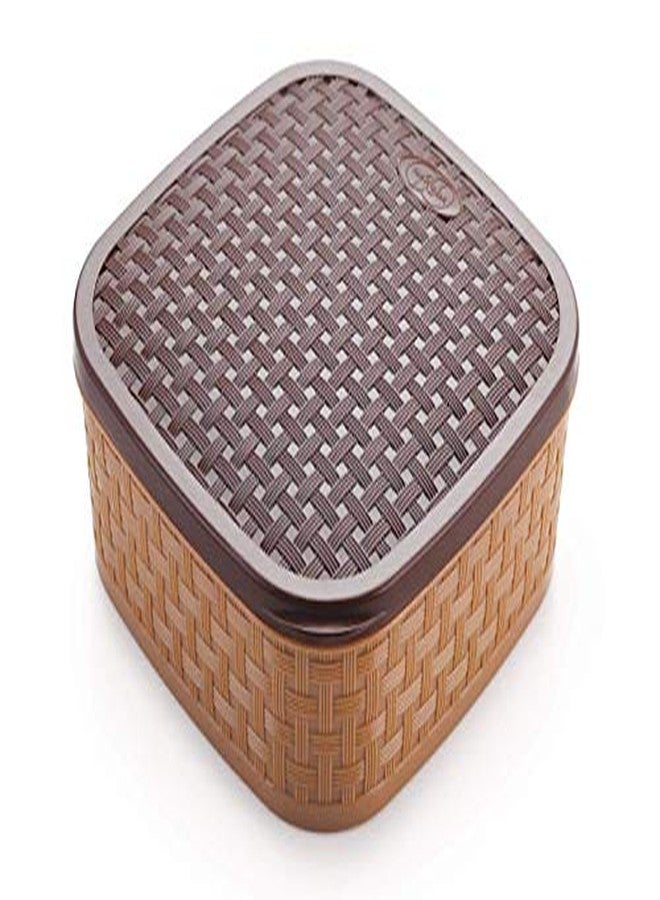 Konquer TimeS Classic Masala box/Rangoli Box - 7 Sections Masala Container, Wooden Style (Plastic) Multicolor. (1) - Image 2